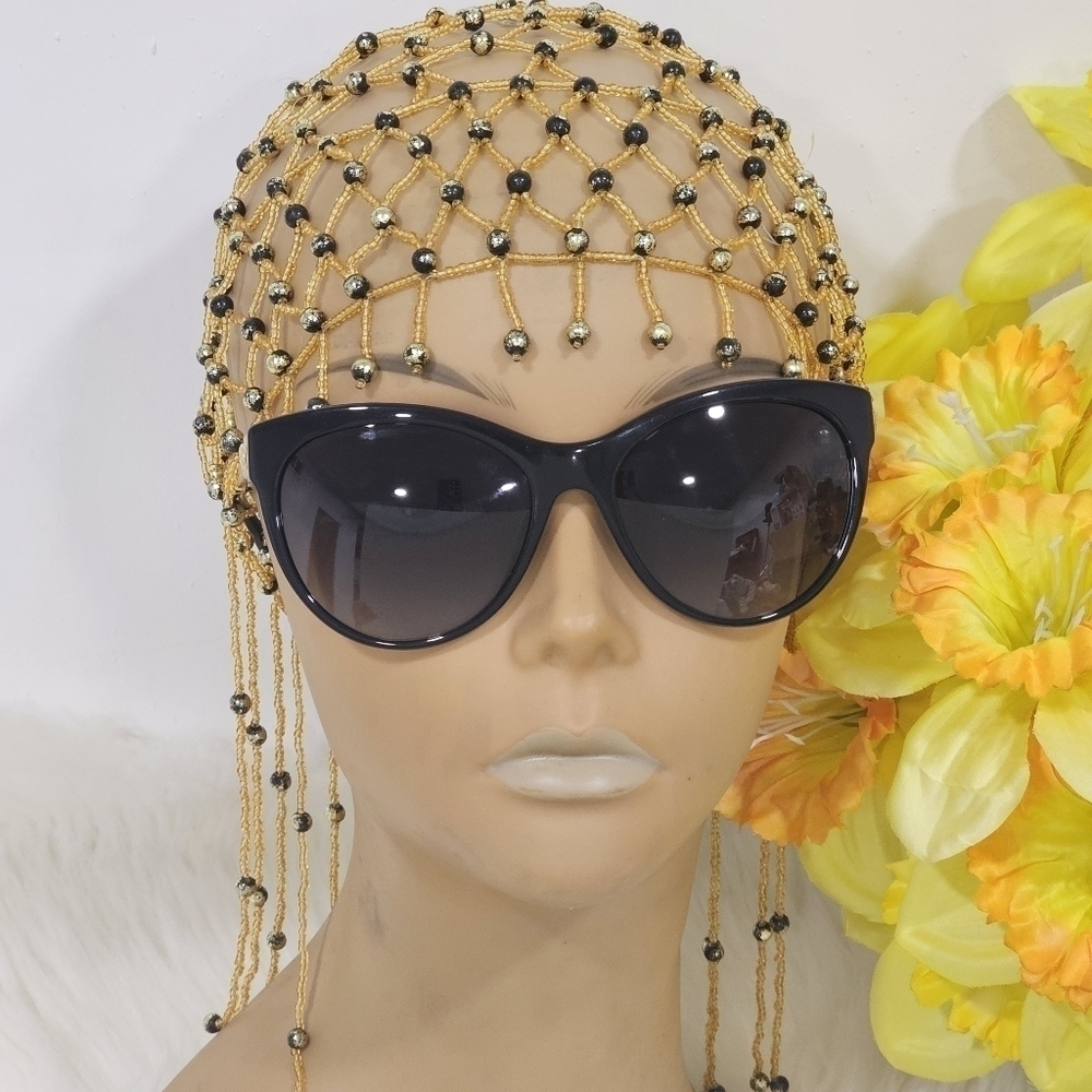 Versace women sunglasses black and gold